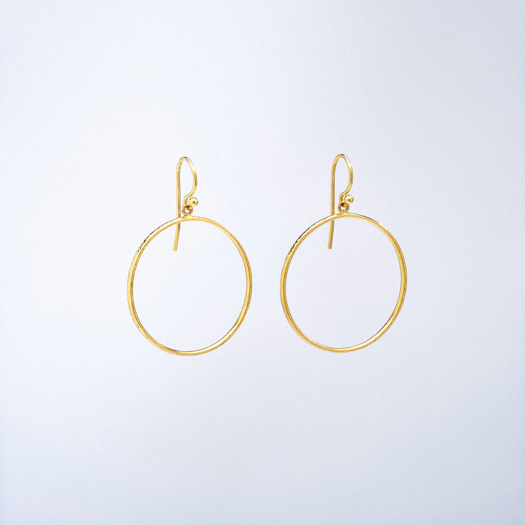 Front Hoop Earrings with French Wire