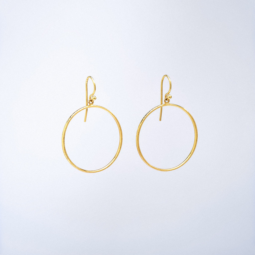 Front Hoop Earrings with French Wire