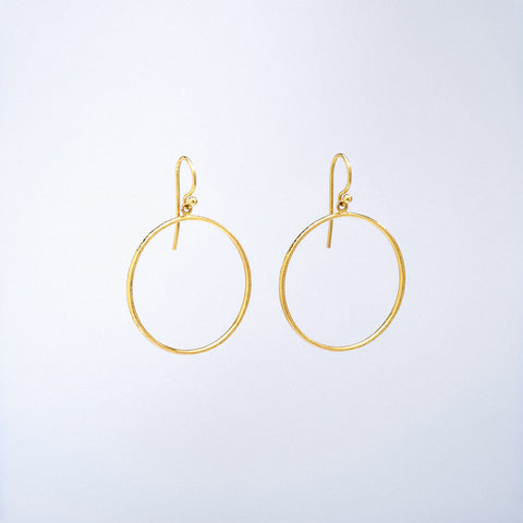 Front Hoop Earrings with French Wire Hummingbird Jewelers