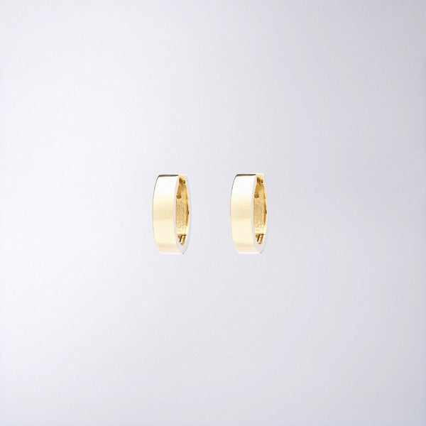 Yellow Gold Huggie Hoops