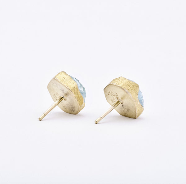 Aquamarine Post Earrings