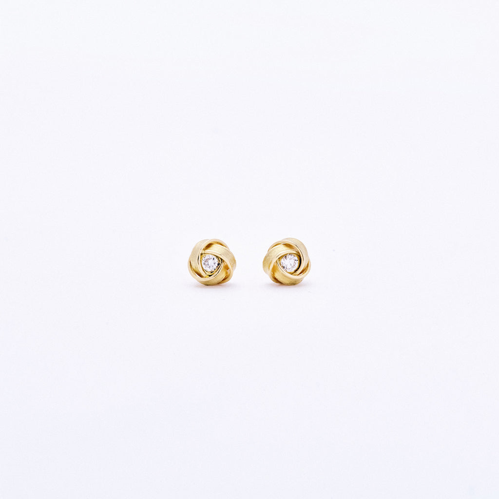 Diamond Knot Post Earrings