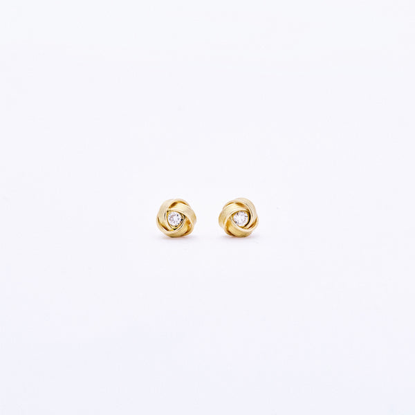 Diamond Knot Post Earrings