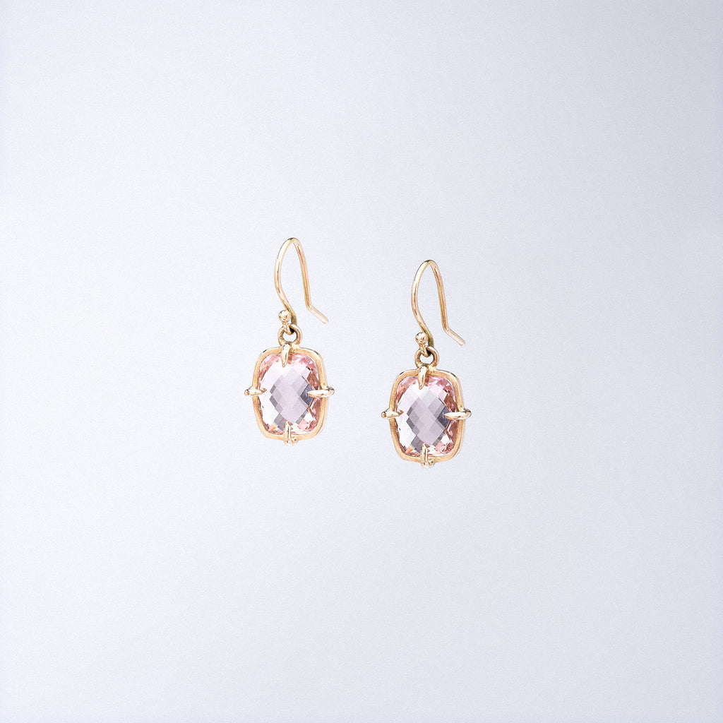 Morganite earrings