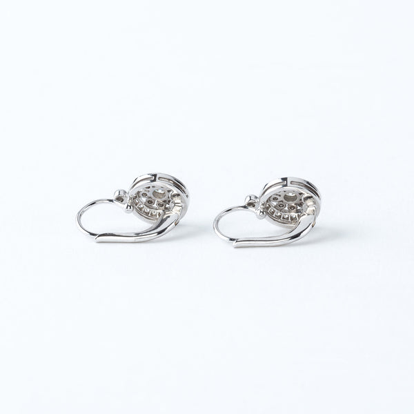 Diamond and White Gold Earrings