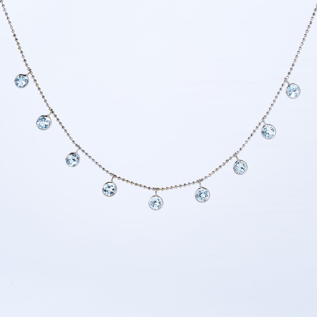 Blue Topaz Cleopatra Necklace