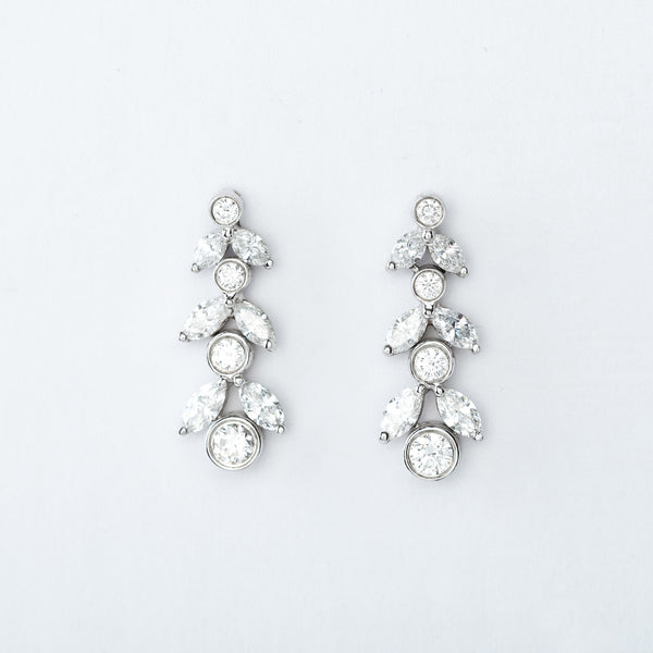 Platinum and Diamond Earrings